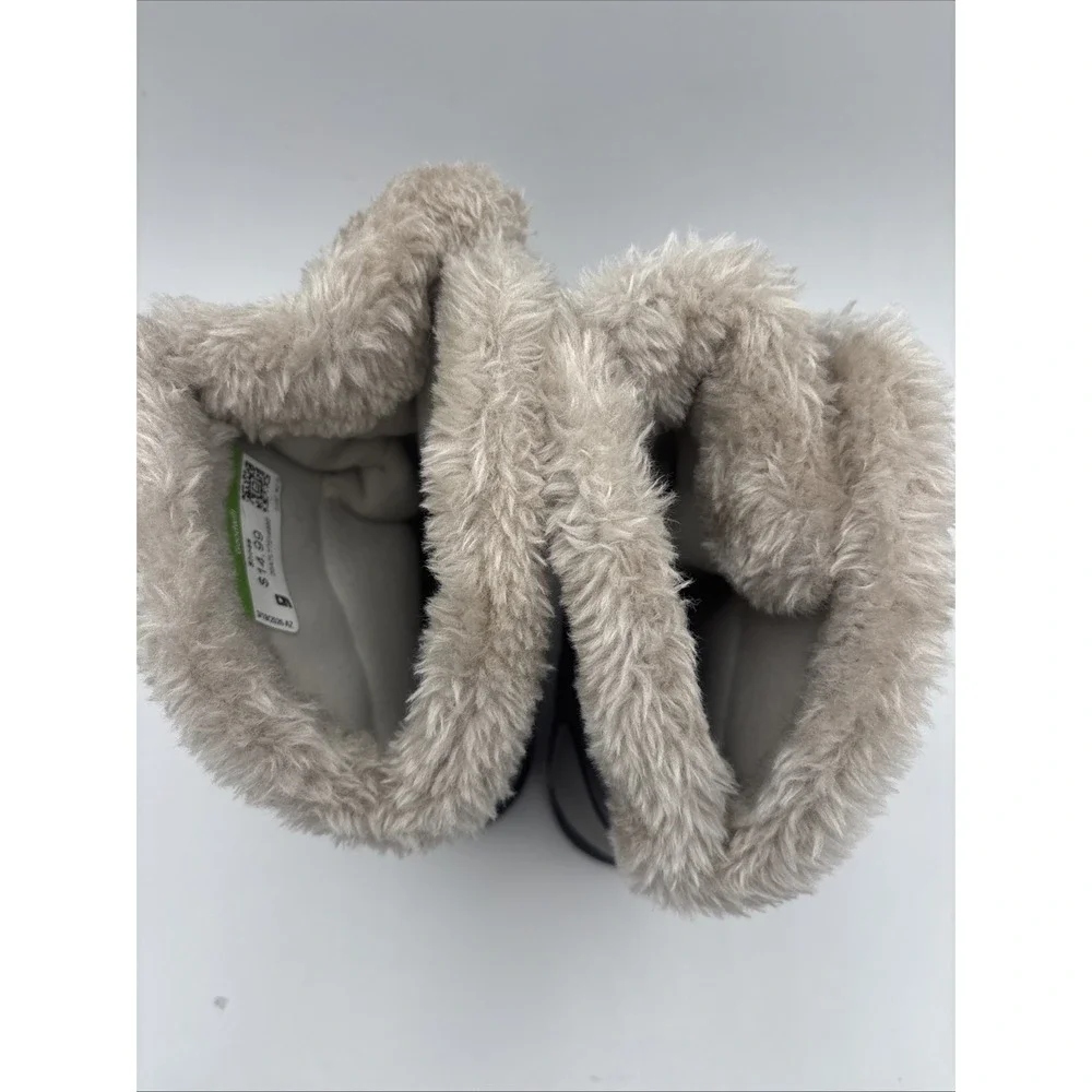 Columbia Women's Ice Maiden II Warm Snow Boots Insulated Gray Shale Size 6.5WIDE